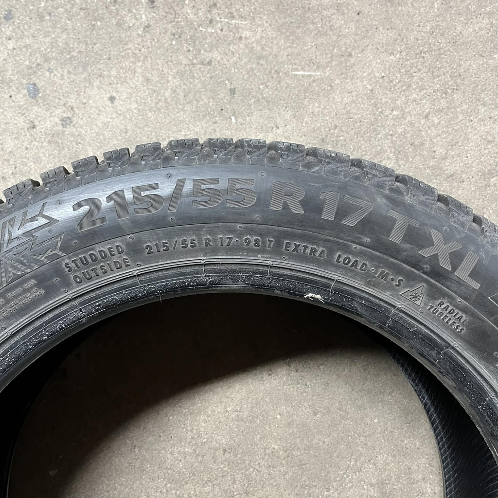KÄYTETTY 215/55r17 Continental IceContact 2 (2 kpl)