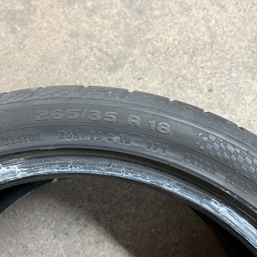KÄYTETTY 265/35r18 Continental ContiSportContact 3 (1 kpl)