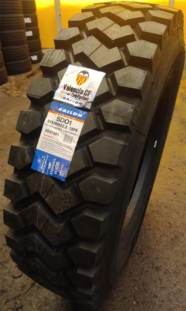 315/80R22.5 156/150G SAILUN SDO1 XL DRIVE 18PR OFF ROAD