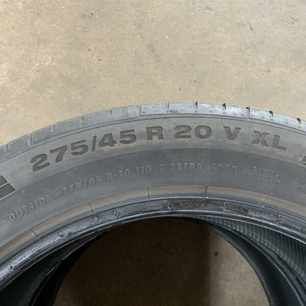 20" - 275/45r20 Continental SportContact 5 VOL ContiSilent (2 kpl) - Image 6